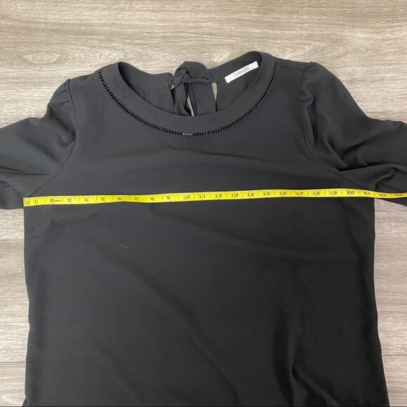 Camaieu Essential Eyelet Top Black Size S - Picture 6 of 8